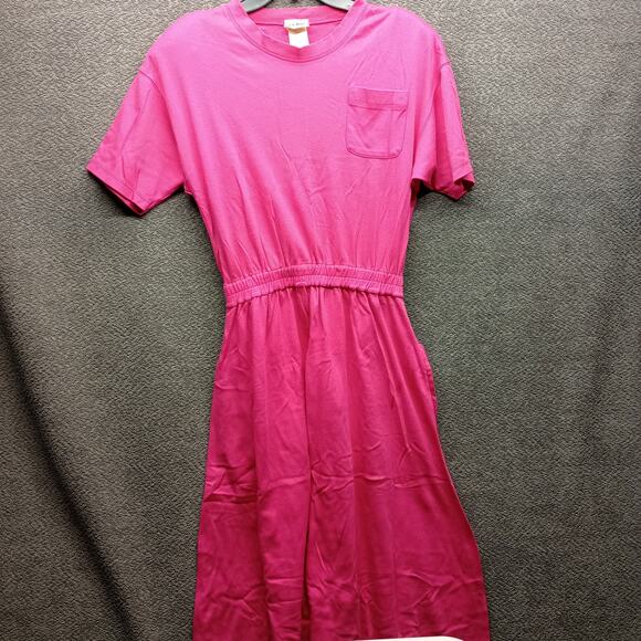 L.L. Bean Women Long Elastic Waist Shoulder Pad Dress - Picture 1 of 9